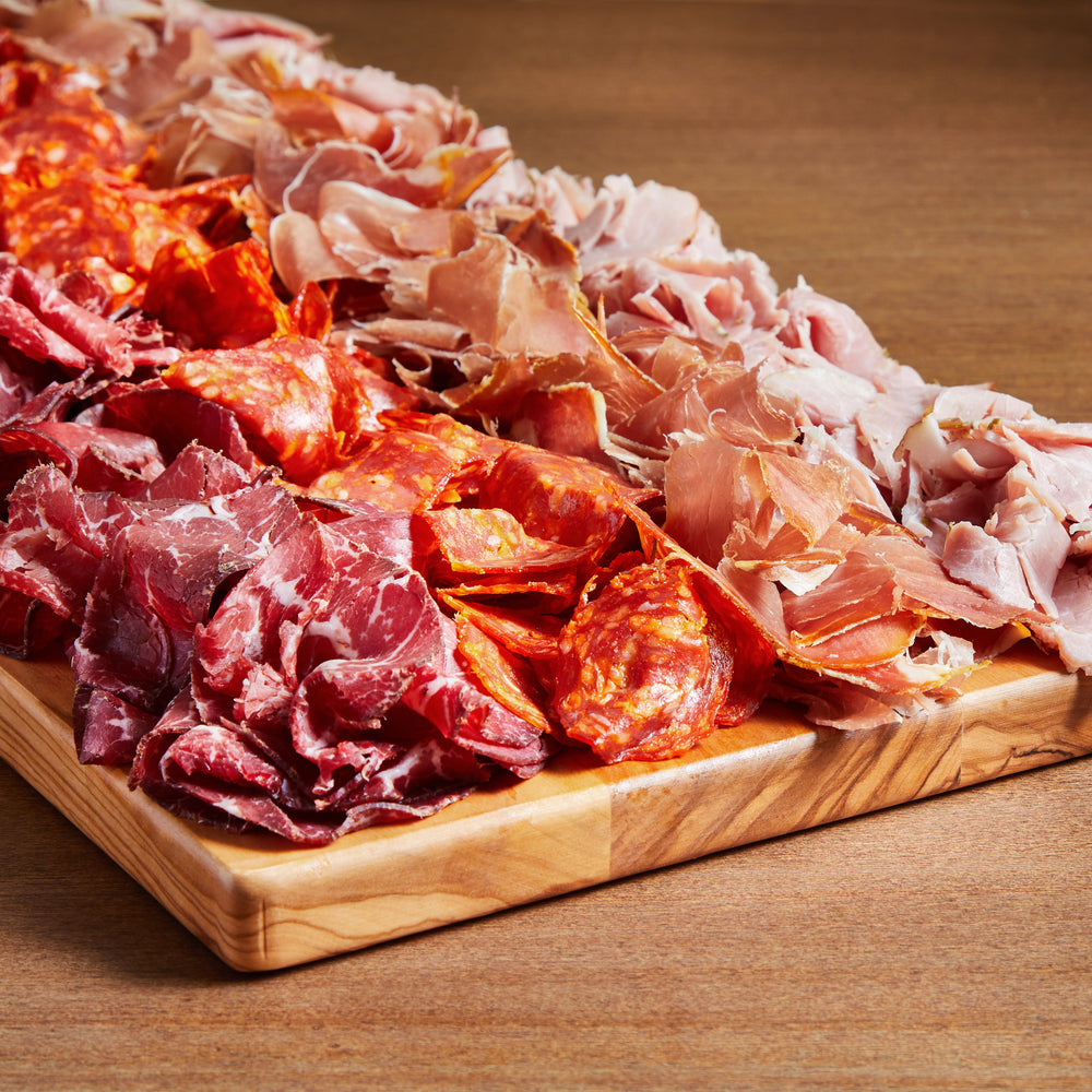 La Fromagerie - catering meat board Serrano ham Chorizo Bresaola Rosemary Ham